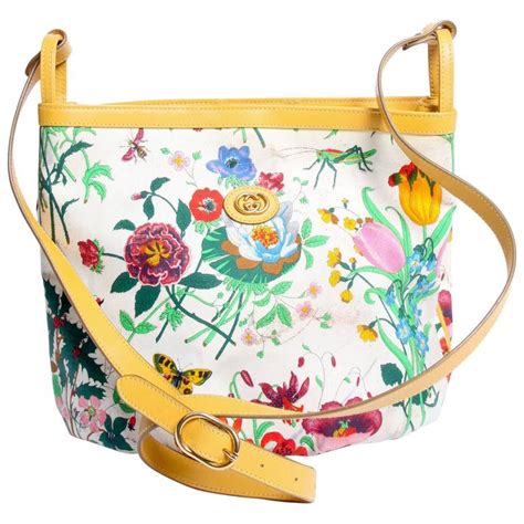 gucci floral print crossbody bag